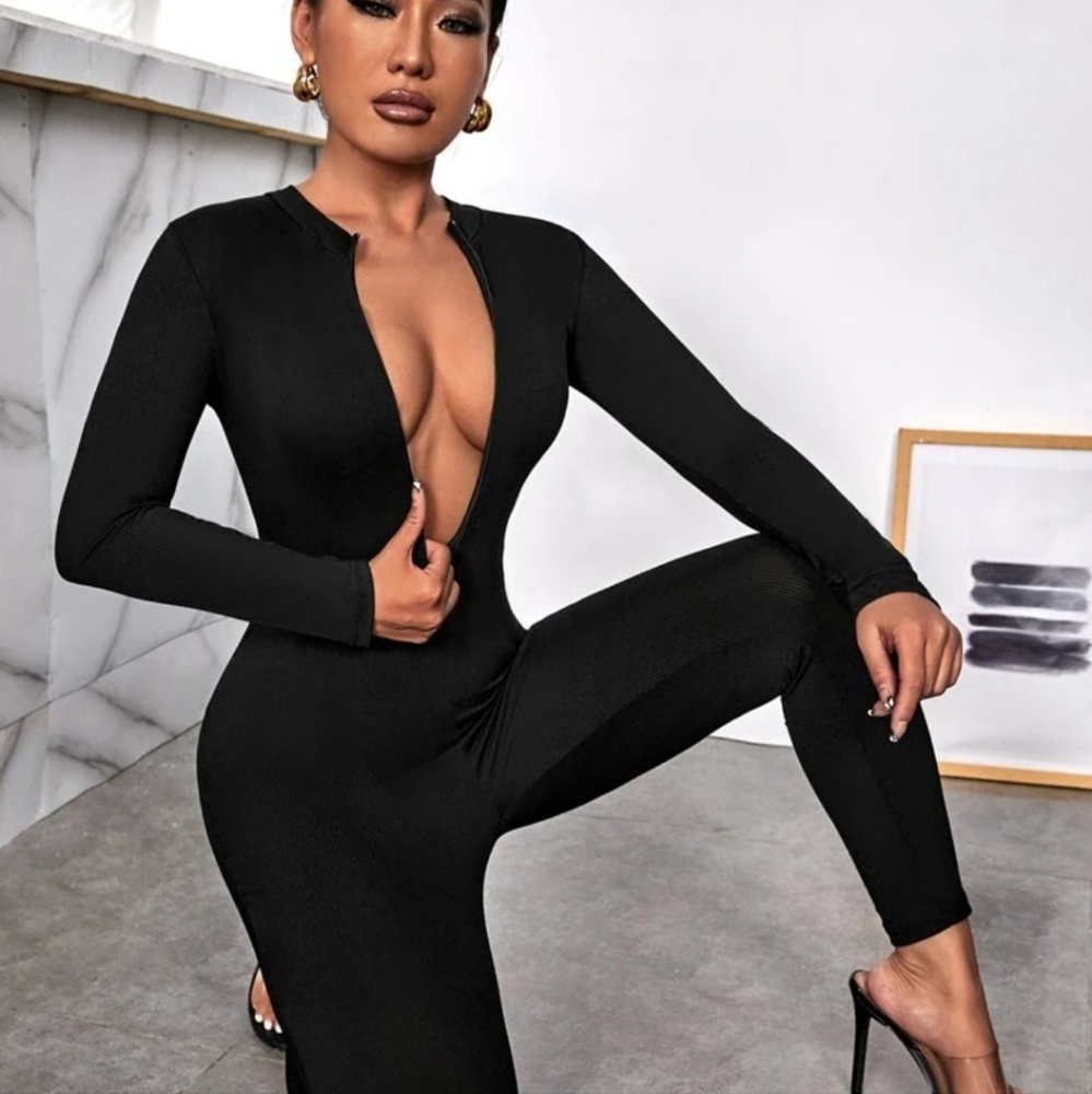 Front Zip Jumpsuit